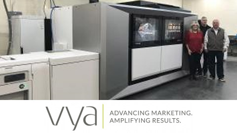 <h2 dir="ltr">Vya Increases Speed to Delivery for High Impact, High Quality Targeted Direct Mail Campaigns With The Canon varioPRINT iX Sheetfed Inkjet Press</h2>
