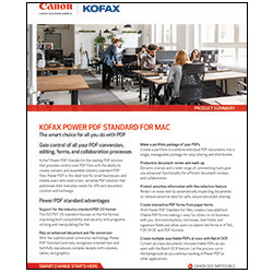 Kofax Power PDF Standard for Mac Brochure