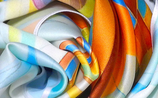 Polyester Hand Block Printed Fabric, Digital Prints, Multicolour