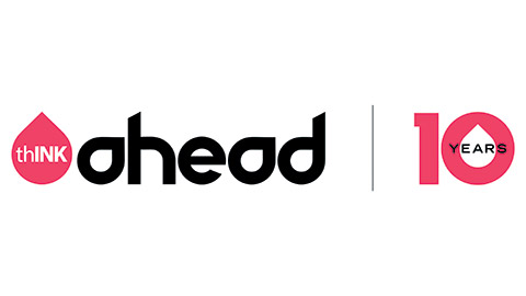 thINK ahead 10 year logo