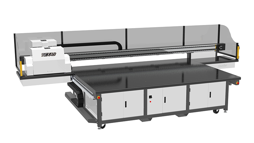 Image of a Texas UV Flatbed Printer